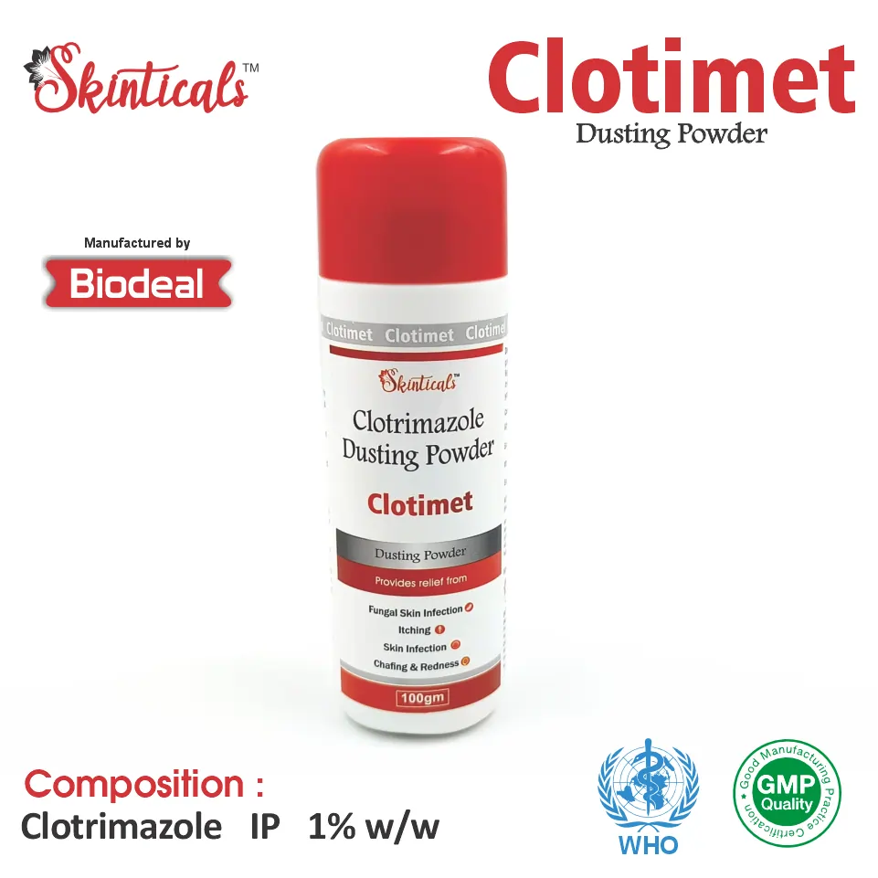 Clotrimazole  Dusting Powder at the best price in PCD Pharma Franchise for Antifungal, , Topical Treatment.